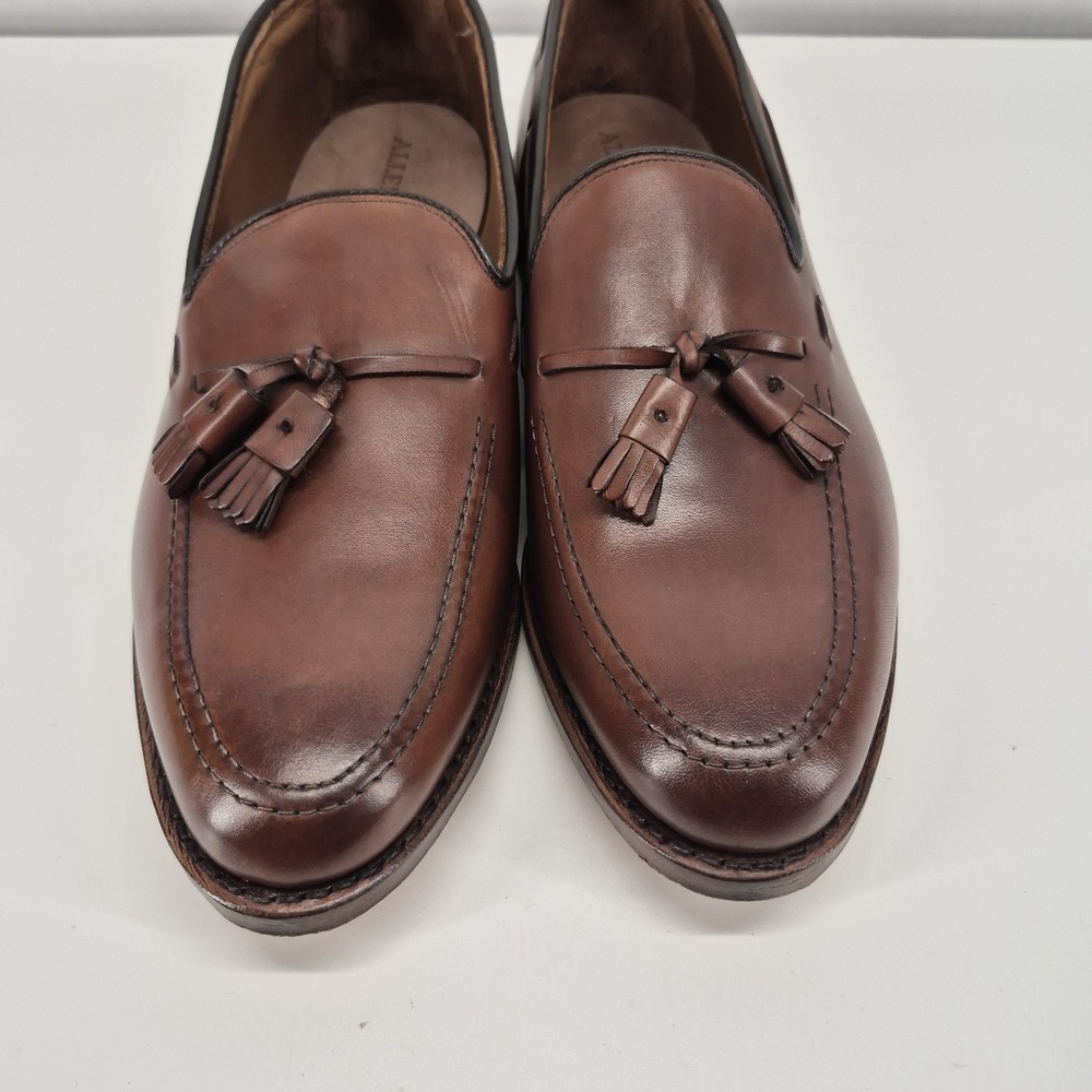 Allen Edmonds "GRAYSON"  Men's Leather Brown Tassel Loafers 10 EEE  USA - Picture 3 of 10